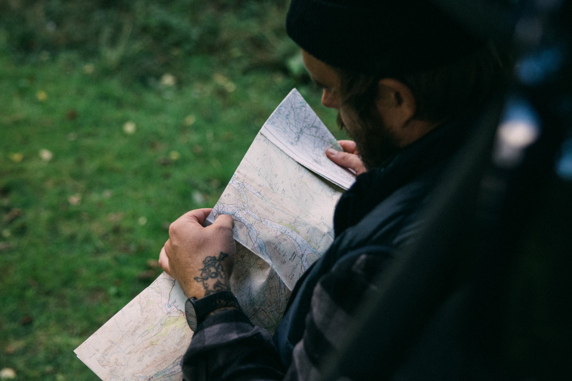 A collage of Jeffrey Bowman in his MINI Cooper S ALL4 Countryman Plug-In Hybrid traveling through England’s Lake District National Park.